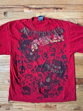 Y2K Red AVIREX T shirt [XL]